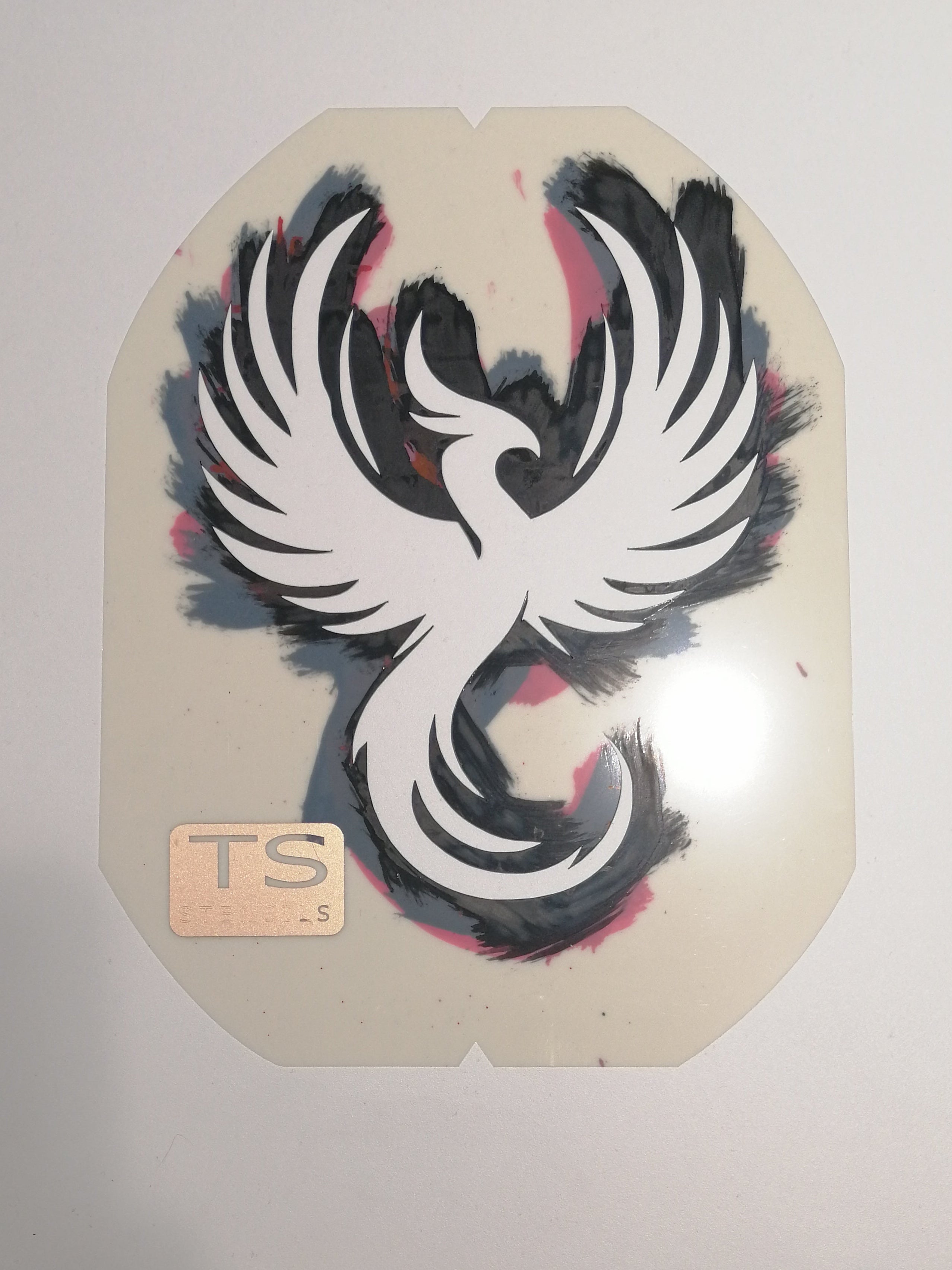 Phoenix Badminton Stencil