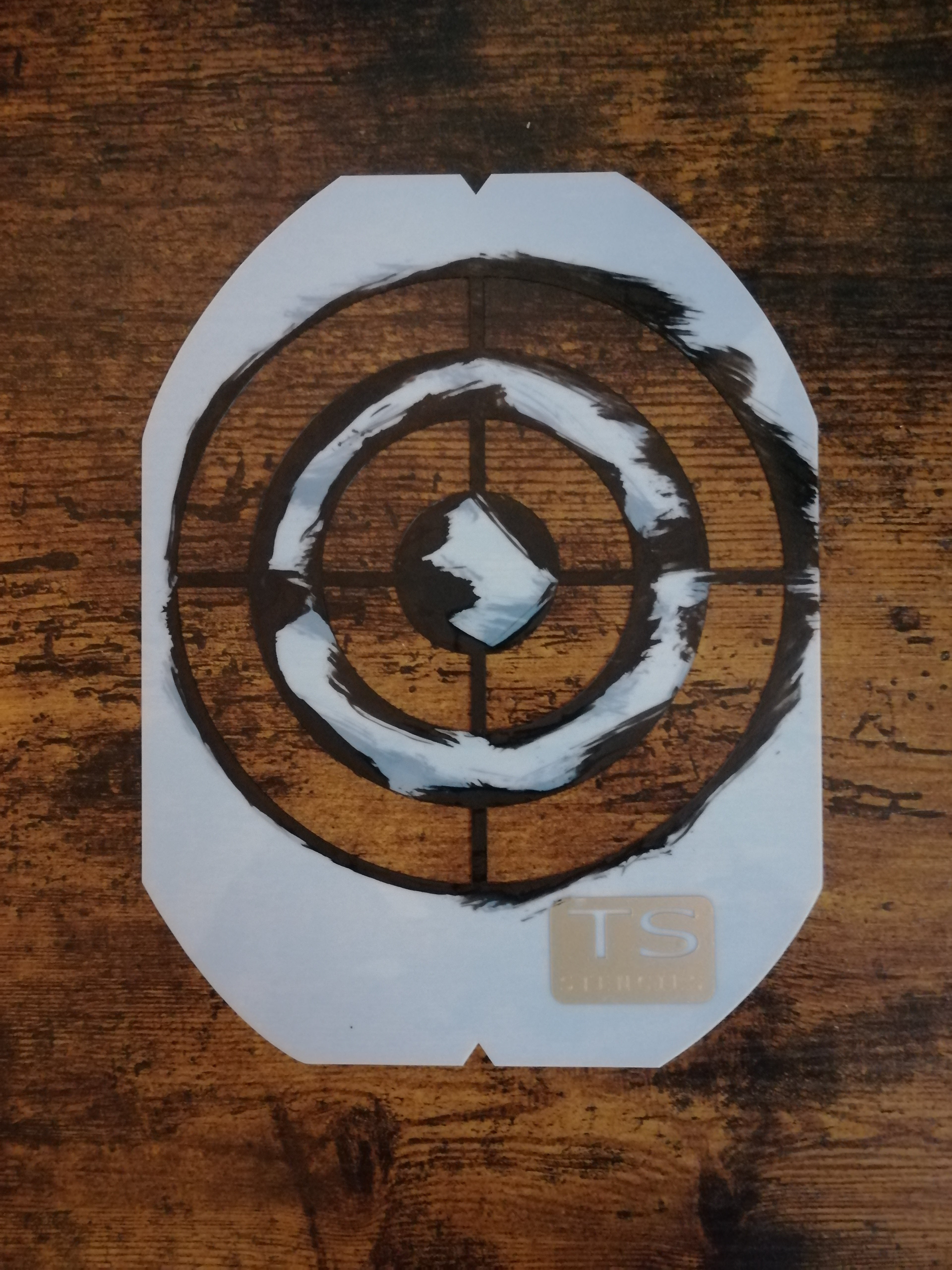 Target Badminton Stencil