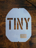 TINY badminton stencil
